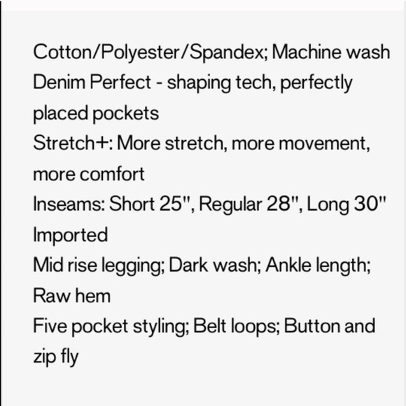 Ankle Jean Legging Express NWT 2 - Picture 6 of 8